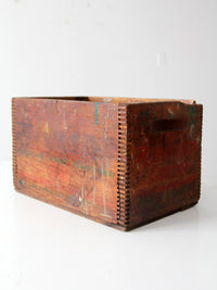 antique Remington Arms wooden ammunition crate