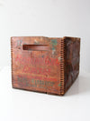 antique Remington Arms wooden ammunition crate