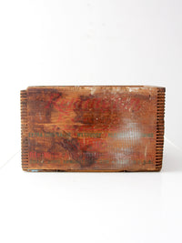 antique Remington Arms wooden ammunition crate