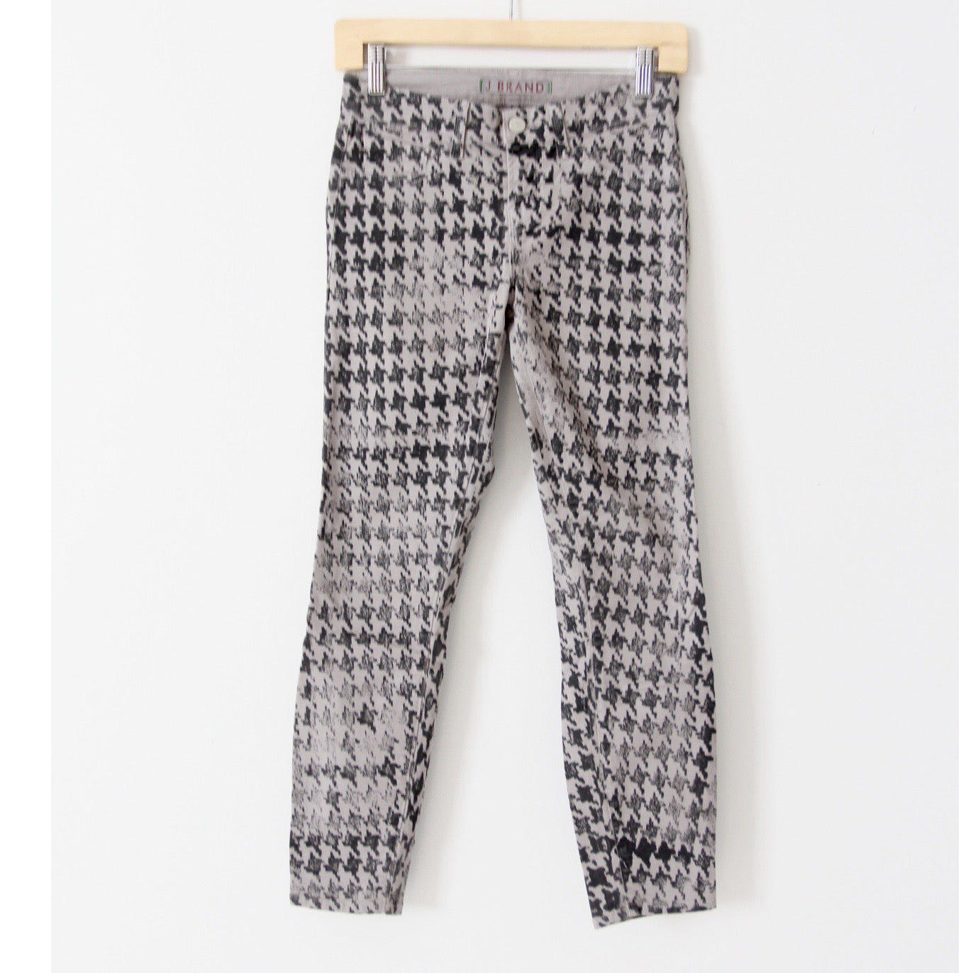J Brand houndstooth print skinny jeans | size 25
