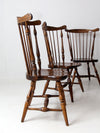 vintage Windsor dining chairs set of 4