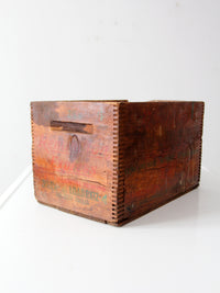 antique Remington Arms wooden ammunition crate