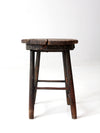 antique primitive wood stool