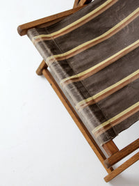 mid century striped deck chair