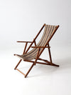 mid century striped deck chair