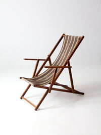 mid century striped deck chair