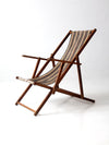 mid century striped deck chair