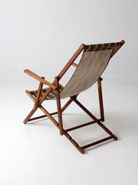 mid century striped deck chair