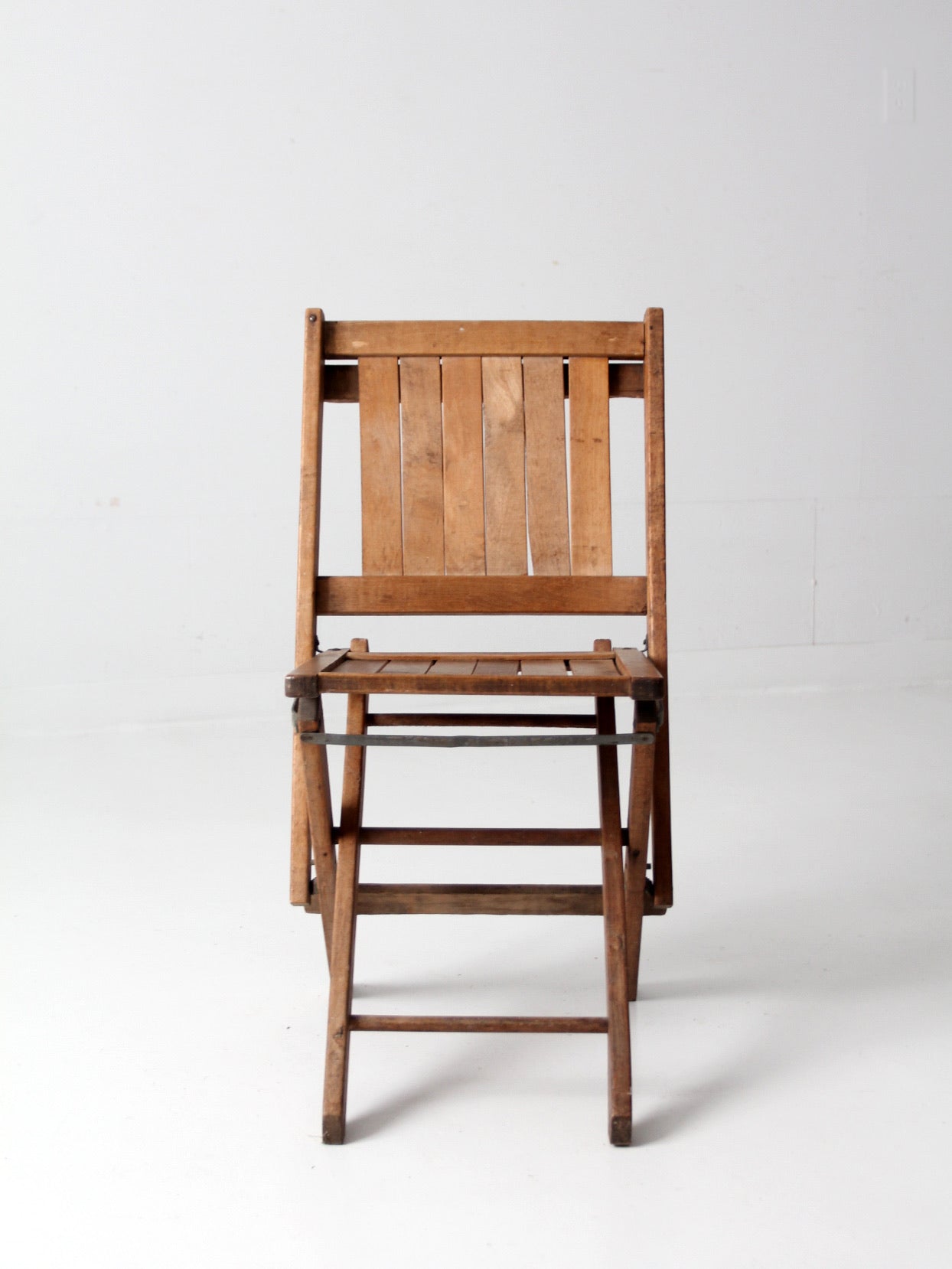 Antique wooden top folding chair