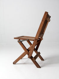 vintage wood folding chair