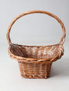 vintage large wicker basket