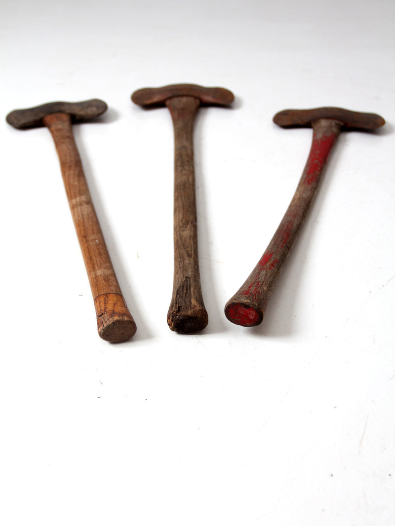 antique axe collection of 3