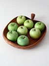vintage wood apple tray