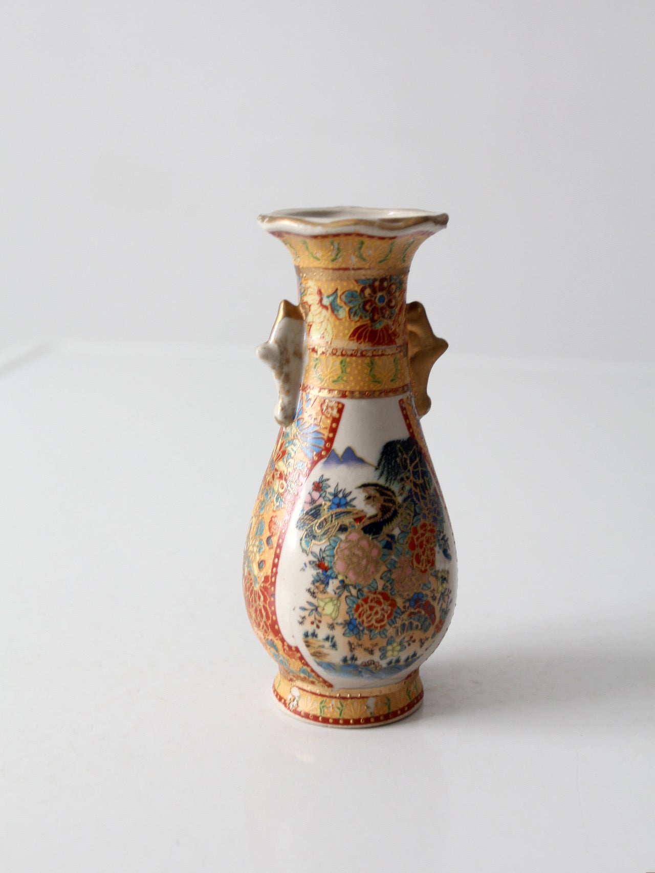 vintage Chinese Famille Rose style porcelain vase