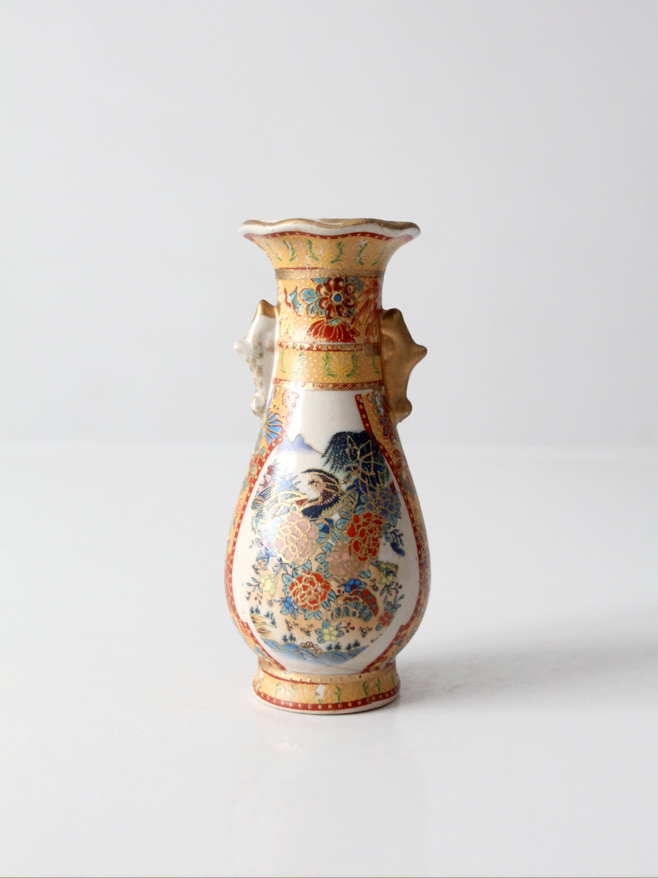 vintage Chinese Famille Rose style porcelain vase