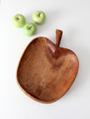 vintage wood apple tray