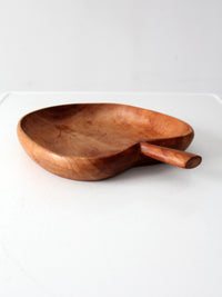 vintage wood apple tray