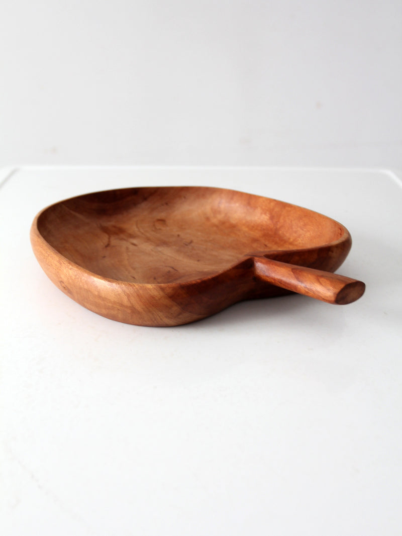 vintage wood apple tray