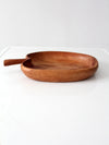 vintage wood apple tray