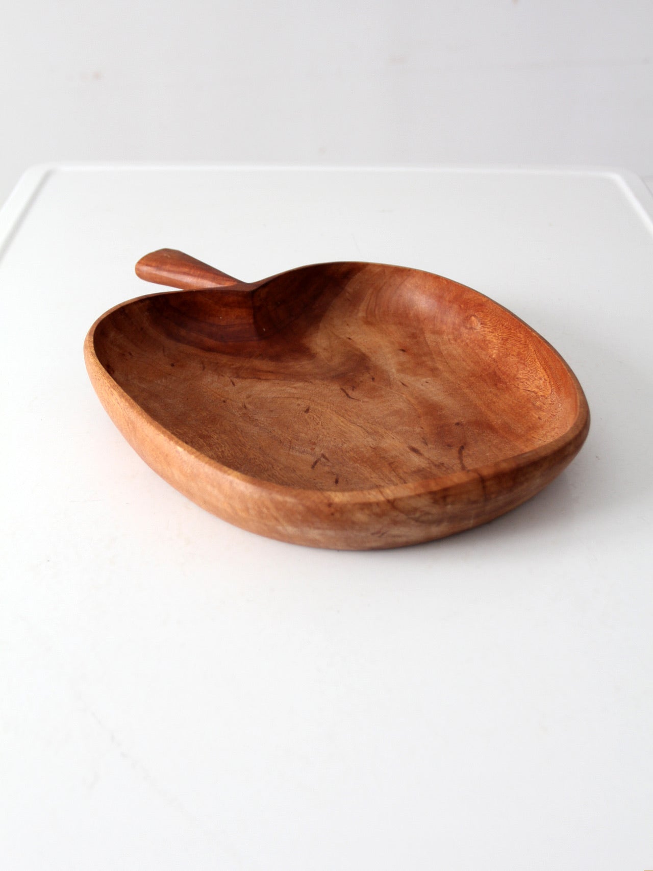vintage wood apple tray