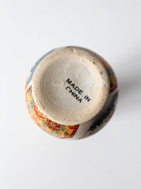 vintage Chinese Famille Rose style porcelain vase