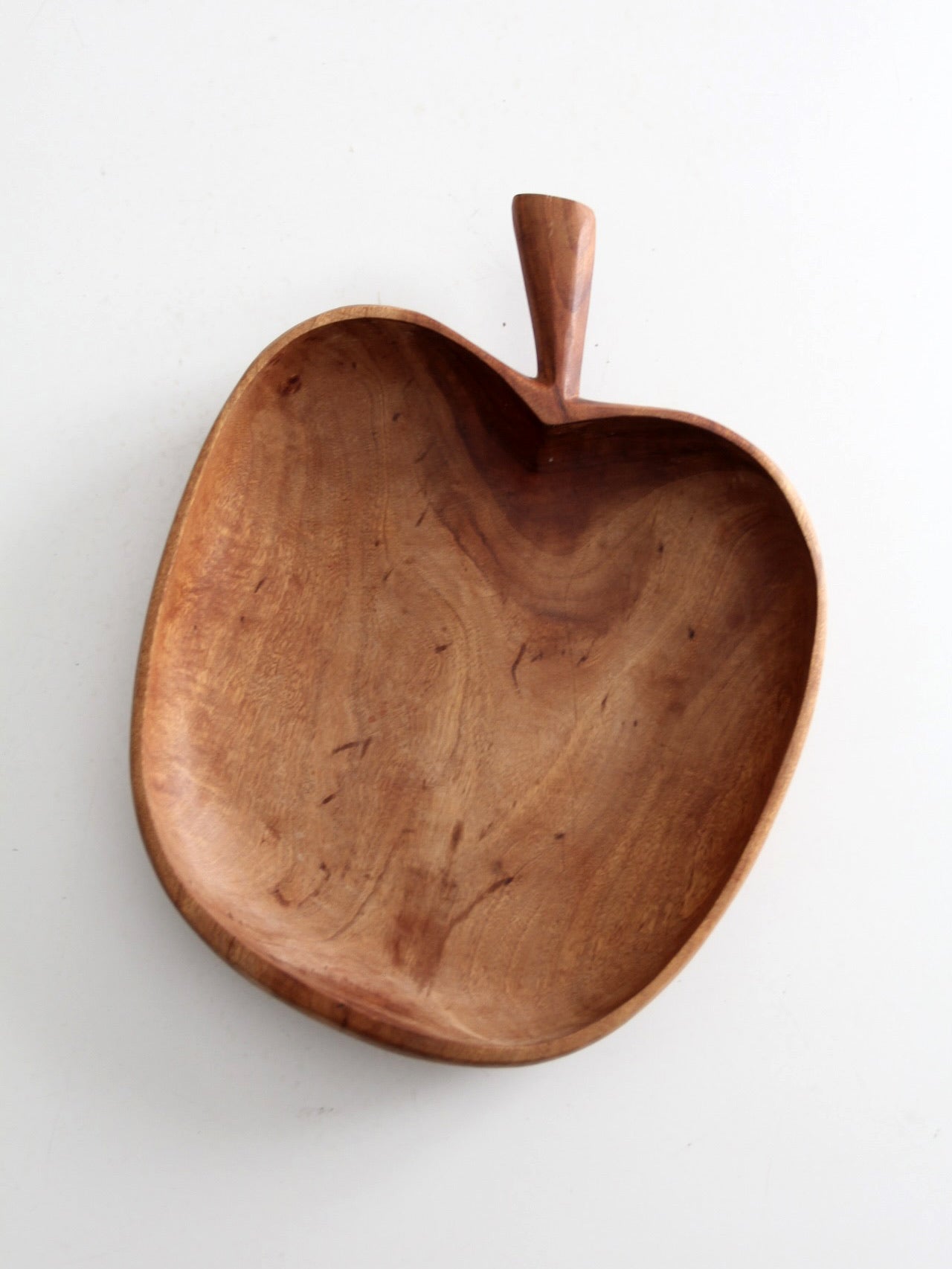 vintage wood apple tray