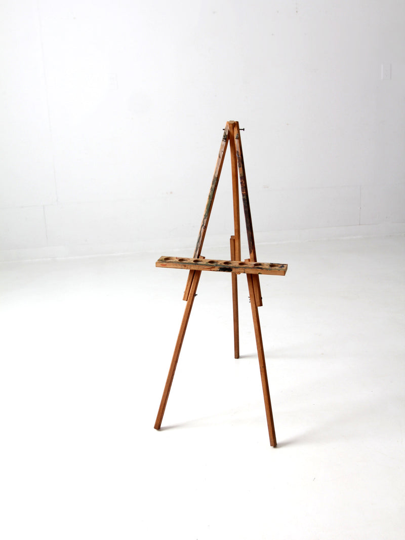 vintage small wooden easel