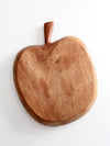 vintage wood apple tray