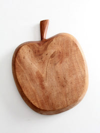 vintage wood apple tray