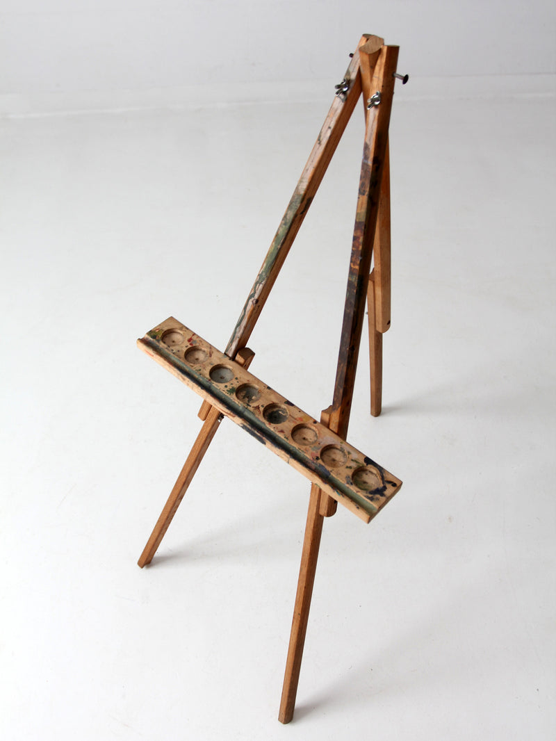 vintage small wooden easel