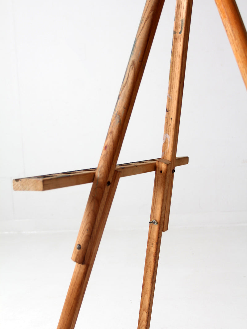 vintage small wooden easel