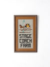 vintage framed cross stitich