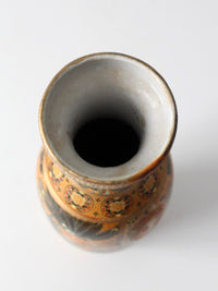 vintage Satsuma style gilt phoenix vase
