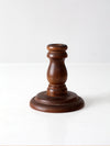 vintage wooden candlestick holder