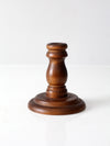 vintage wooden candlestick holder