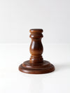vintage wooden candlestick holder