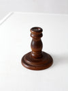 vintage wooden candlestick holder