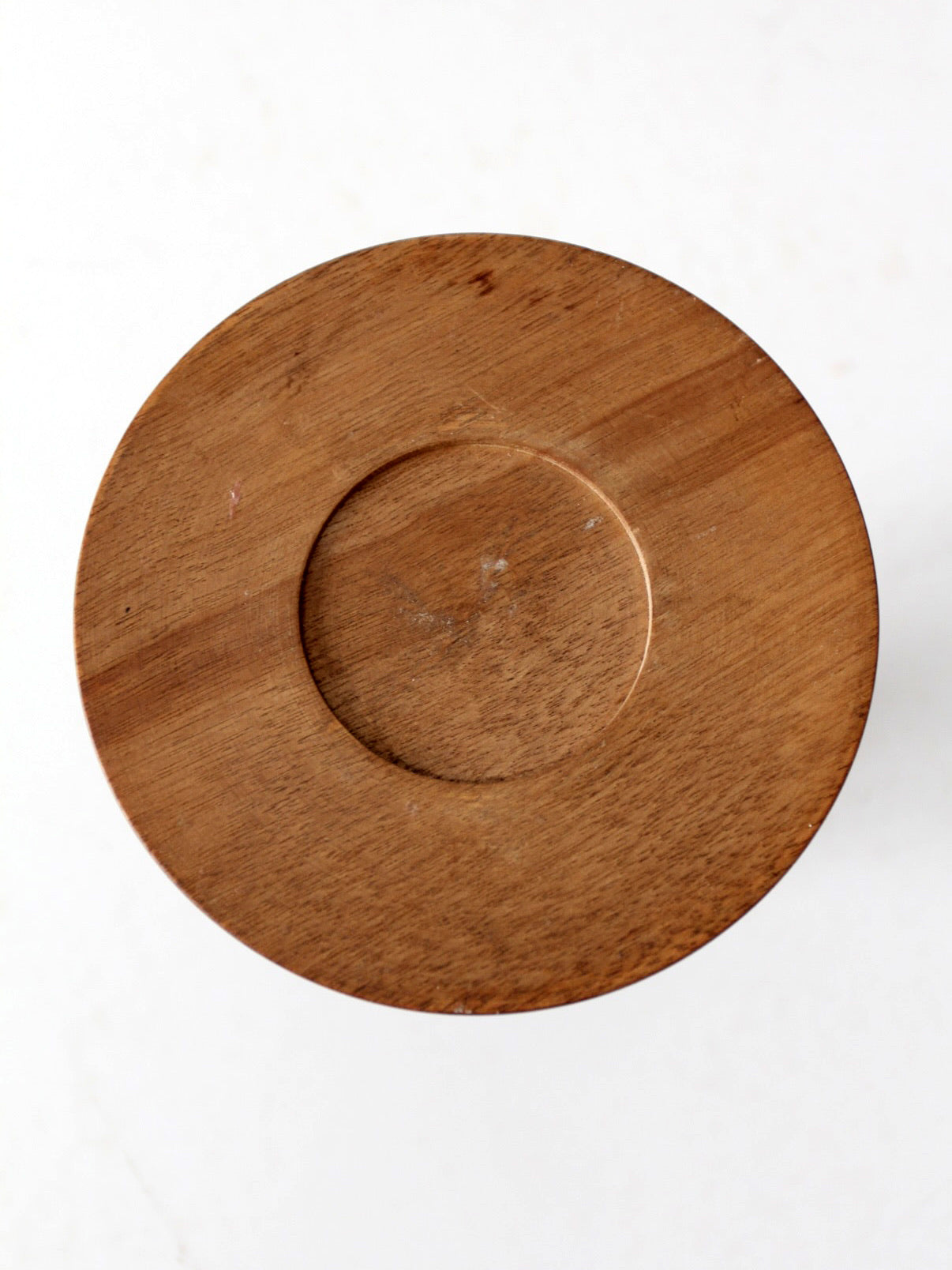 vintage wooden candlestick holder