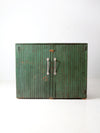 antique painted wood cabinet