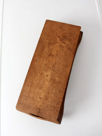 vintage carved wood farmhouse tray
