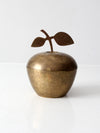 mid-century brass apple box