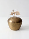 mid-century brass apple box