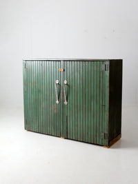 antique painted wood cabinet
