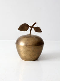 mid-century brass apple box