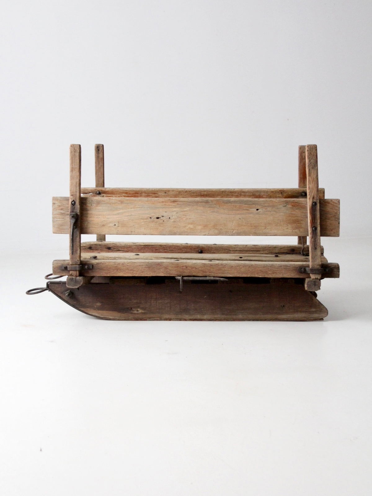 antique primitive wooden sled