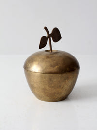 mid-century brass apple box