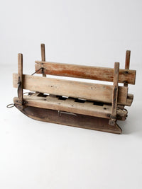 antique primitive wooden sled