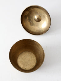 mid-century brass apple box