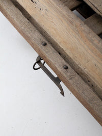 antique primitive wooden sled