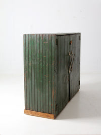 antique painted wood cabinet